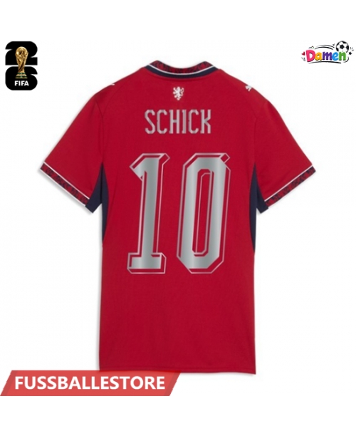 Günstige Tschechische Republik Patrik Schick #10 Heimtrikot Damen WM 2026 Kurzarm